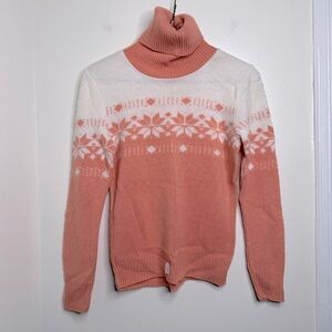 NEW Deadstock Vintage 70s 80s Bel Ami Turtleneck Sweater Fair Isle Size Medium